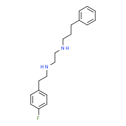 ChemSpider 2D Image | N-[2-(4-Fluorophenyl)ethyl]-N'-(3-phenylpropyl)-1,2-ethanediamine | C19H25FN2