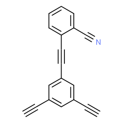 ChemSpider 2D Image | 2-[(3,5-Diethynylphenyl)ethynyl]benzonitrile | C19H9N