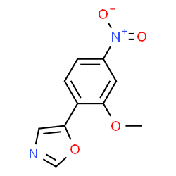 ChemSpider 2D Image | 5-(2-Methoxy-4-nitrophenyl)oxazole | C10H8N2O4