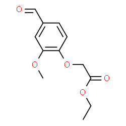 ChemSpider 2D Image | Ethyl (4-formyl-2-methoxyphenoxy)acetate | C12H14O5
