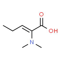 ChemSpider 2D Image | (2Z)-2-(Dimethylamino)-2-pentenoic acid | C7H13NO2