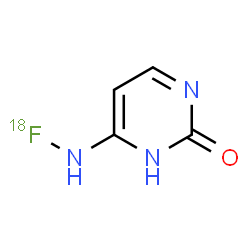 ChemSpider 2D Image | 6-[(~18~F)Fluoroamino]-2(1H)-pyrimidinone | C4H418FN3O