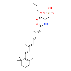 ChemSpider 2D Image | 15-[(1-Oxo-1-propoxy-3-sulfo-2-propanyl)amino]retinal | C26H39NO6S