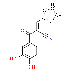 ChemSpider 2D Image | 1-[(1E)-2-Cyano-3-(3,4-dihydroxyphenyl)-3-oxo-1-propen-1-yl]-1,2,3,4,5-cyclopentanepentayl | C15H10NO3