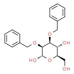 ChemSpider 2D Image | 2,3-Di-O-benzyl-alpha-D-mannopyranose | C20H24O6