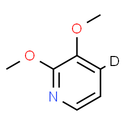 ChemSpider 2D Image | 2,3-Dimethoxy(4-~2~H)pyridine | C7H8DNO2