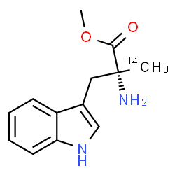 ChemSpider 2D Image | Methyl alpha-(~14~C)methyl-D-tryptophanate | C1214CH16N2O2