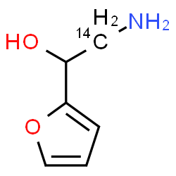 ChemSpider 2D Image | 2-Amino-1-(2-furyl)(2-~14~C)ethanol | C514CH9NO2