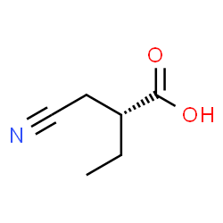 ChemSpider 2D Image | (2R)-2-(cyanomethyl)butanoic acid | C6H9NO2