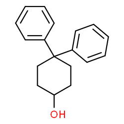 ChemSpider 2D Image | 4,4-Diphenylcyclohexanol | C18H20O