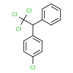 ChemSpider 2D Image | 1,1,1-TRICHLORO-2-(P-CHLOROPHENYL)-2-PHENYLETHANE | C14H10Cl4