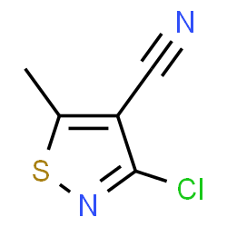 ChemSpider 2D Image | 3-Chloro-5-methyl-1,2-thiazole-4-carbonitrile | C5H3ClN2S