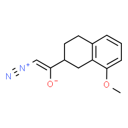 ChemSpider 2D Image | (Z)-2-Diazonio-1-(8-methoxy-1,2,3,4-tetrahydro-2-naphthalenyl)ethenolate | C13H14N2O2