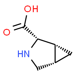 ChemSpider 2D Image | (1R,2S,5S)-3-Azabicyclo[3.1.0]hexane-2-carboxylic acid | C6H9NO2