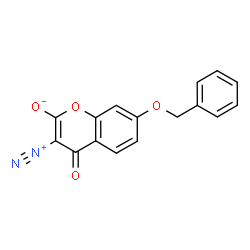 ChemSpider 2D Image | 7-(Benzyloxy)-3-diazonio-4-oxo-4H-chromen-2-olate | C16H10N2O4