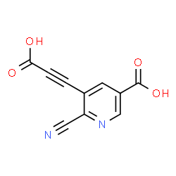 ChemSpider 2D Image | 5-(Carboxyethynyl)-6-cyanonicotinic acid | C10H4N2O4