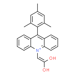 ChemSpider 2D Image | 10-(2,2-Dihydroxyvinyl)-9-mesitylacridinium | C24H22NO2