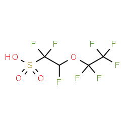 ChemSpider 2D Image | 1,1,2-Trifluoro-2-(pentafluoroethoxy)ethanesulfonic acid | C4H2F8O4S