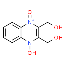 ChemSpider 2D Image | 4-Hydroxy-2,3-bis(hydroxymethyl)-1-oxo-1,4-dihydroquinoxalin-1-ium | C10H11N2O4