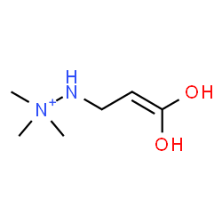 ChemSpider 2D Image | 2-(3,3-Dihydroxy-2-propen-1-yl)-1,1,1-trimethylhydrazinium | C6H15N2O2