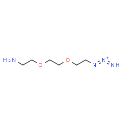 ChemSpider 2D Image | 1-{2-[2-(2-Aminoethoxy)ethoxy]ethyl}-1,2-triazadien-2-ium | C6H15N4O2