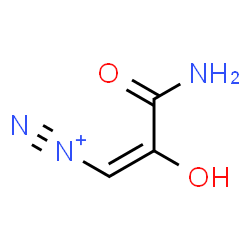 ChemSpider 2D Image | (1E)-3-Amino-2-hydroxy-3-oxo-1-propene-1-diazonium | C3H4N3O2