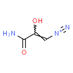 ChemSpider 2D Image | (1Z)-3-Amino-2-hydroxy-3-oxo-1-propene-1-diazonium | C3H4N3O2
