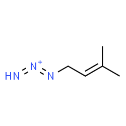 ChemSpider 2D Image | 1-(3-Methyl-2-buten-1-yl)-1,2-triazadien-2-ium | C5H10N3