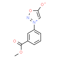 ChemSpider 2D Image | 3-[3-(Methoxycarbonyl)phenyl]-1,2,3-oxadiazol-3-ium-5-olate | C10H8N2O4