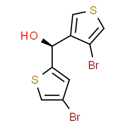 ChemSpider 2D Image | (S)-(4-Bromo-2-thienyl)(4-bromo-3-thienyl)methanol | C9H6Br2OS2