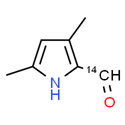 ChemSpider 2D Image | 3,5-Dimethyl-1H-pyrrole-2-(~14~C)carbaldehyde | C614CH9NO