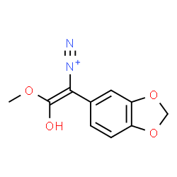 ChemSpider 2D Image | (Z)-1-(1,3-Benzodioxol-5-yl)-2-hydroxy-2-methoxyethenediazonium | C10H9N2O4