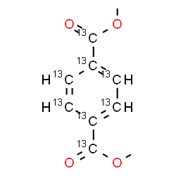 ChemSpider 2D Image | Dimethyl 1,4-(~13~C_6_)benzene(~13~C_2_)dicarboxylate | C213C8H10O4