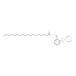ChemSpider 2D Image | N'-{(Z)-[2-(4-Morpholinylsulfonyl)phenyl]methylene}octadecanehydrazide | C29H49N3O4S