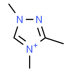 ChemSpider 2D Image | 1,3,4-Trimethyl-1H-1,2,4-triazol-4-ium | C5H10N3