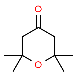 ChemSpider 2D Image | 2,2,6,6-tetramethyloxan-4-one | C9H16O2