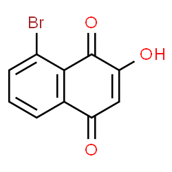 ChemSpider 2D Image | 8-Bromo-2-hydroxy-1,4-naphthoquinone | C10H5BrO3