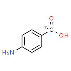 ChemSpider 2D Image | 4-Amino(carboxy-~13~C)benzoic acid | C613CH7NO2