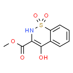 ChemSpider 2D Image | Methyl 4-Hydroxy-2H-1,2-benzothiazine-3-carboxylate 1,1-Dioxide | C10H9NO5S