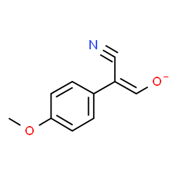 ChemSpider 2D Image | (Z)-2-Cyano-2-(4-methoxyphenyl)ethenolate | C10H8NO2