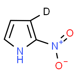ChemSpider 2D Image | 2-Nitro(3-~2~H)-1H-pyrrole | C4H3DN2O2