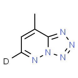 ChemSpider 2D Image | 8-Methyl(6-~2~H)tetrazolo[1,5-b]pyridazine | C5H4DN5