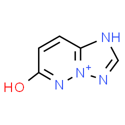 ChemSpider 2D Image | 6-Oxo-5,6-dihydro-1H-[1,2,4]triazolo[1,5-b]pyridazin-4-ium | C5H5N4O