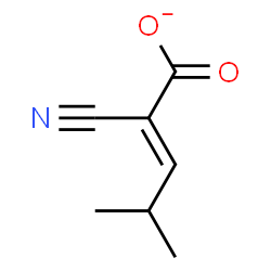 ChemSpider 2D Image | (2E)-2-Cyano-4-methyl-2-pentenoate | C7H8NO2