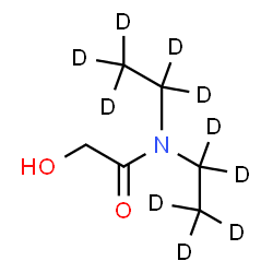 ChemSpider 2D Image | N,N-Bis[(~2~H_5_)ethyl]-2-hydroxyacetamide | C6H3D10NO2
