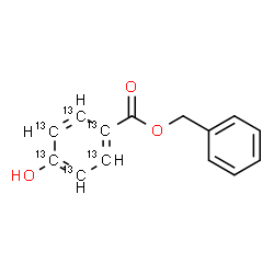 ChemSpider 2D Image | Benzyl 4-hydroxy(~13~C_6_)benzoate | C813C6H12O3
