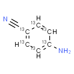 ChemSpider 2D Image | 4-Amino(~13~C_6_)benzonitrile | C13C6H6N2