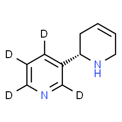 ChemSpider 2D Image | (2S)-(2',4',5',6'-~2~H_4_)-1,2,3,6-Tetrahydro-2,3'-bipyridine | C10H8D4N2