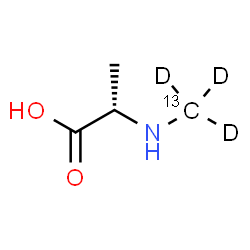 ChemSpider 2D Image | N-(~13~C,~2~H_3_)Methyl-L-alanine | C313CH6D3NO2