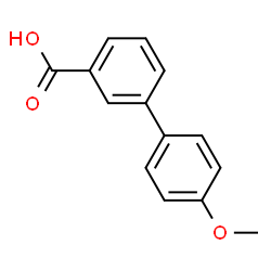 ChemSpider 2D Image | 4'-Methoxy-3-biphenylcarboxylic acid | C14H12O3